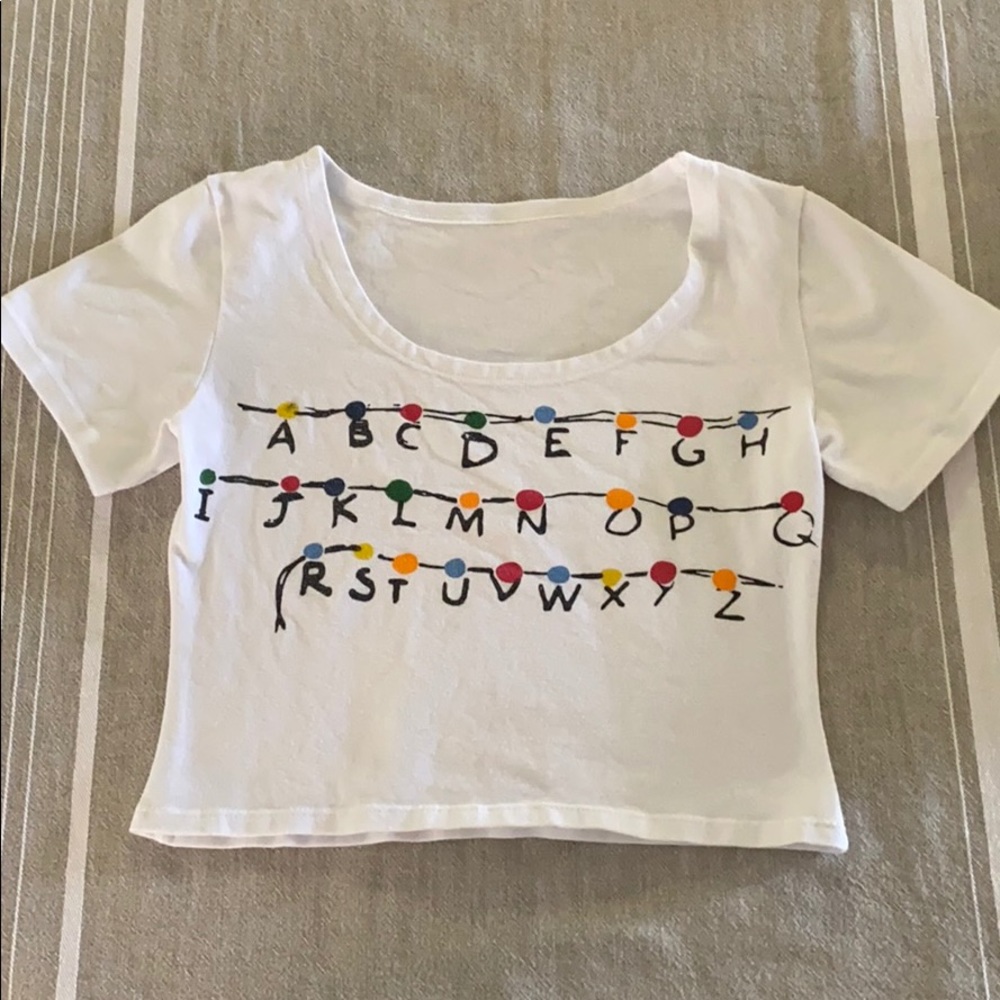White Stranger Things Shirt